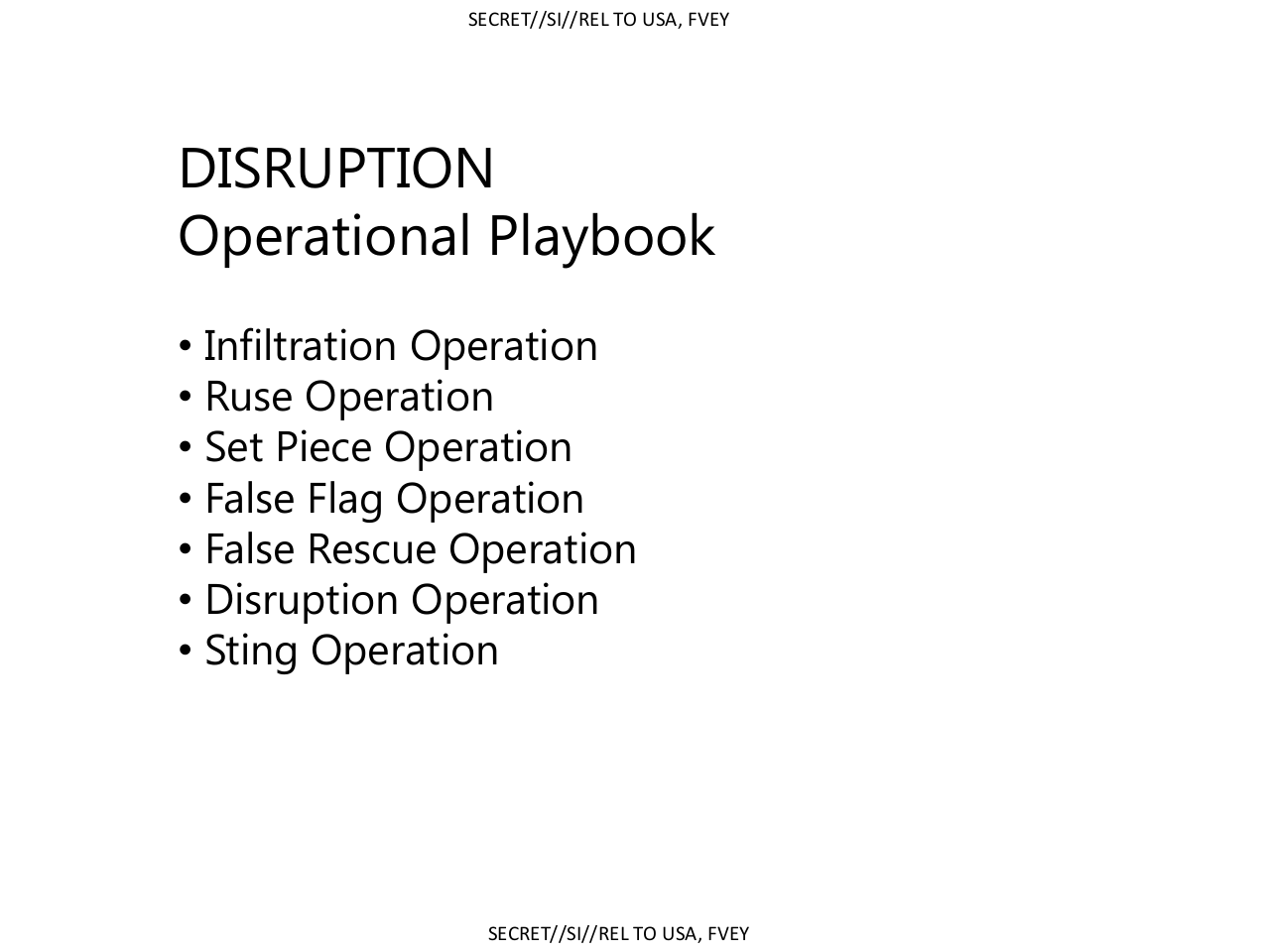 Disruption Operational Playbook